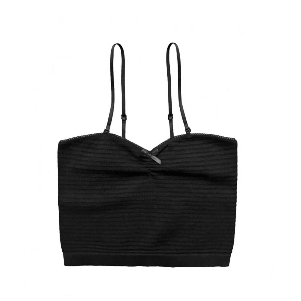 NEW SUZETTE COLLECTION girl's nicoletta thin strap cami in black